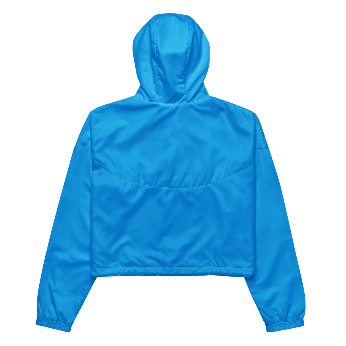 Rad Palm Bright Blue Women’s Cropped Windbreaker