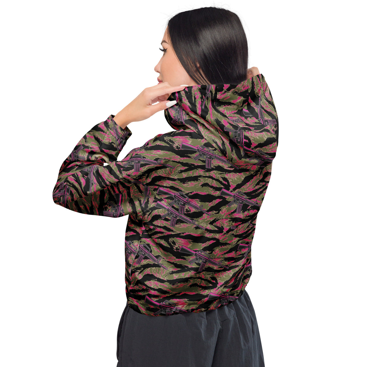 Rad Palm Da Nang Disco Women's Cropped Windbreaker