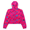 Load image into Gallery viewer, Rad Palm Pink Panther Women’s Cropped Windbreaker