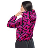 Load image into Gallery viewer, Rad Palm 2023 Pink Women’s Cropped Windbreaker