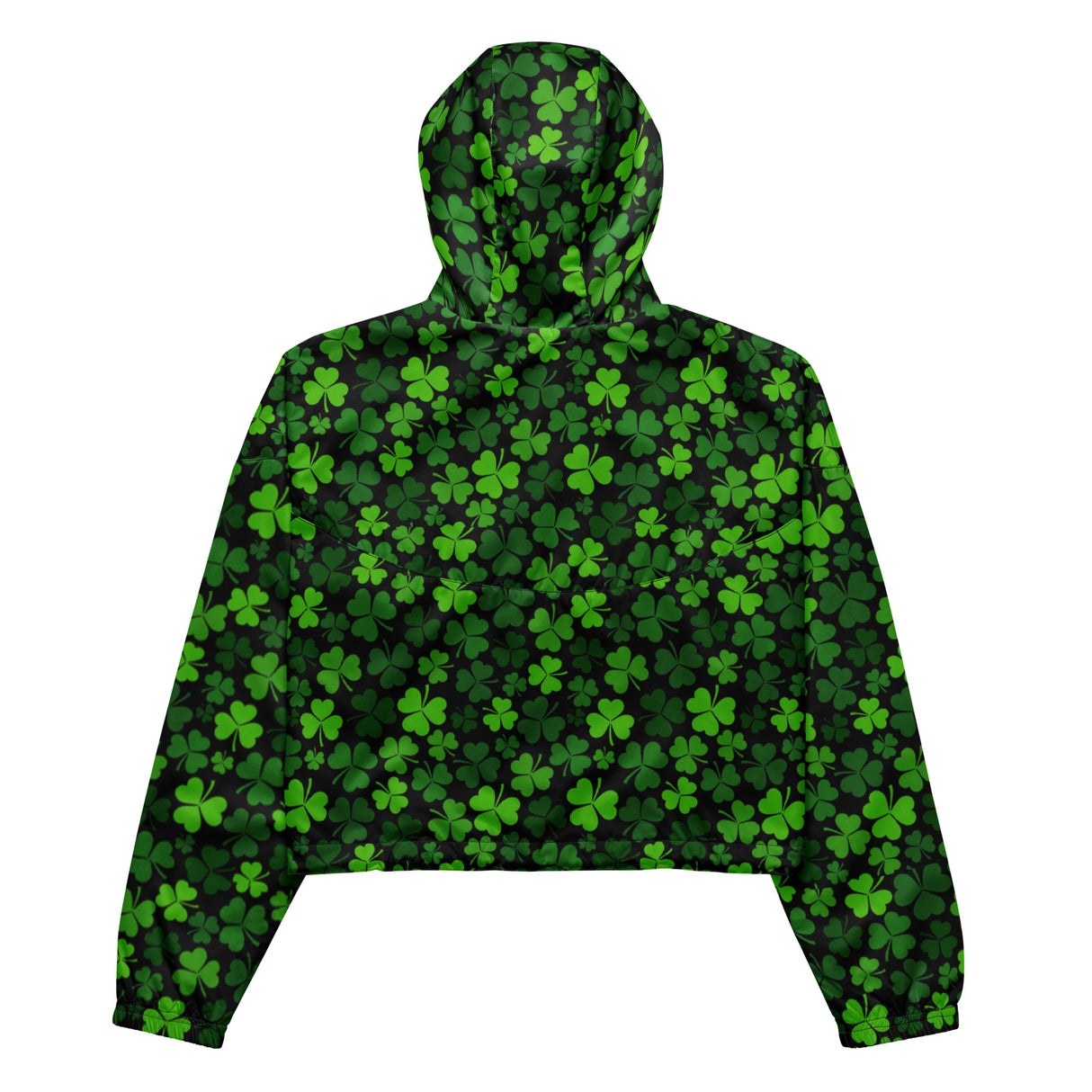 Rad Palm St. Patrick's Day Women’s Cropped Windbreaker