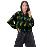 Rad Palm Pineapple Death Women's Cropped Windbreaker