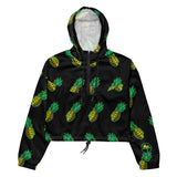 Rad Palm Pineapple Death Women's Cropped Windbreaker