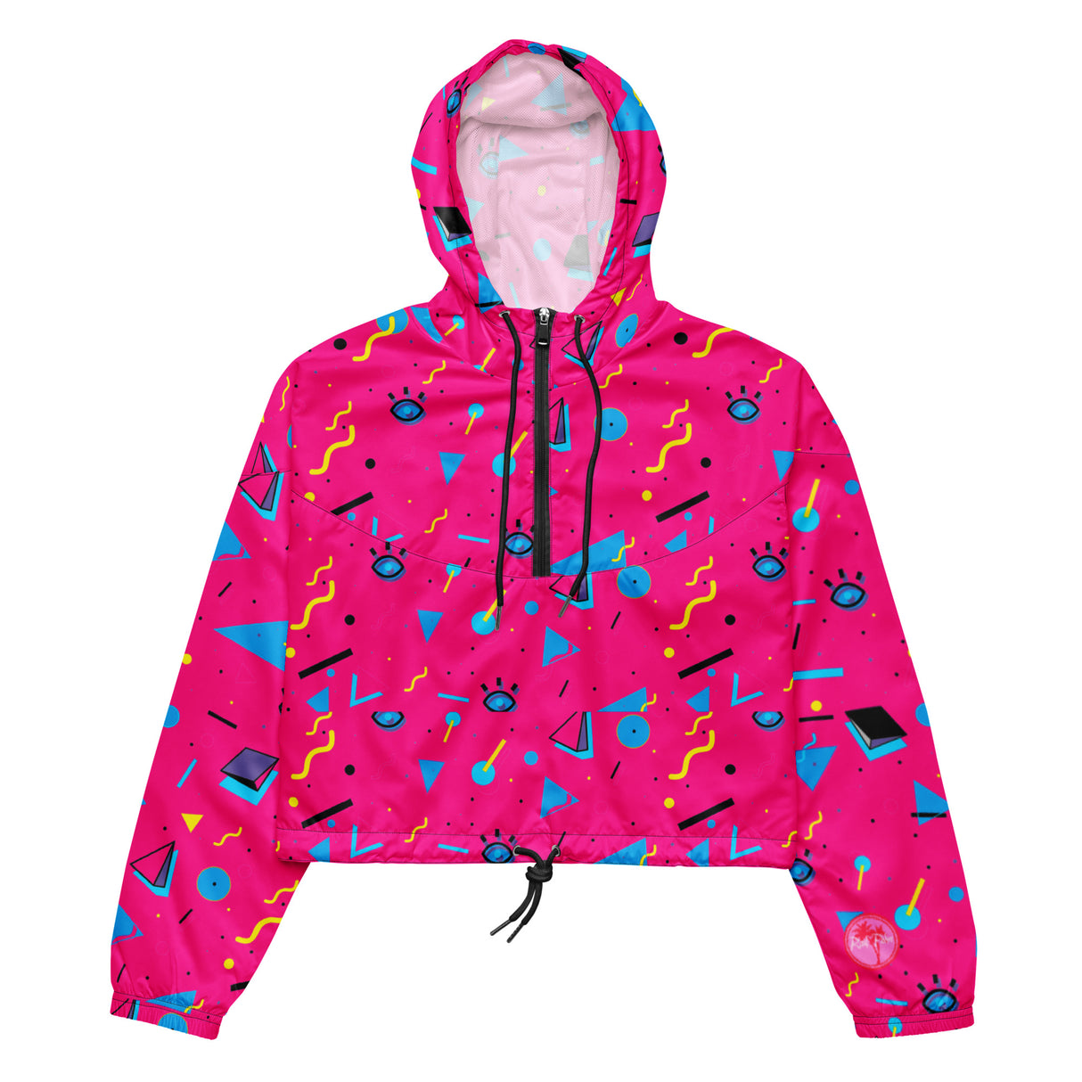 Rad Palm Pink Panther Women’s Cropped Windbreaker