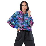 Rad Palm Jungle Madness Women’s Cropped Windbreaker