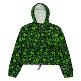 Rad Palm St. Patrick's Day Women’s Cropped Windbreaker