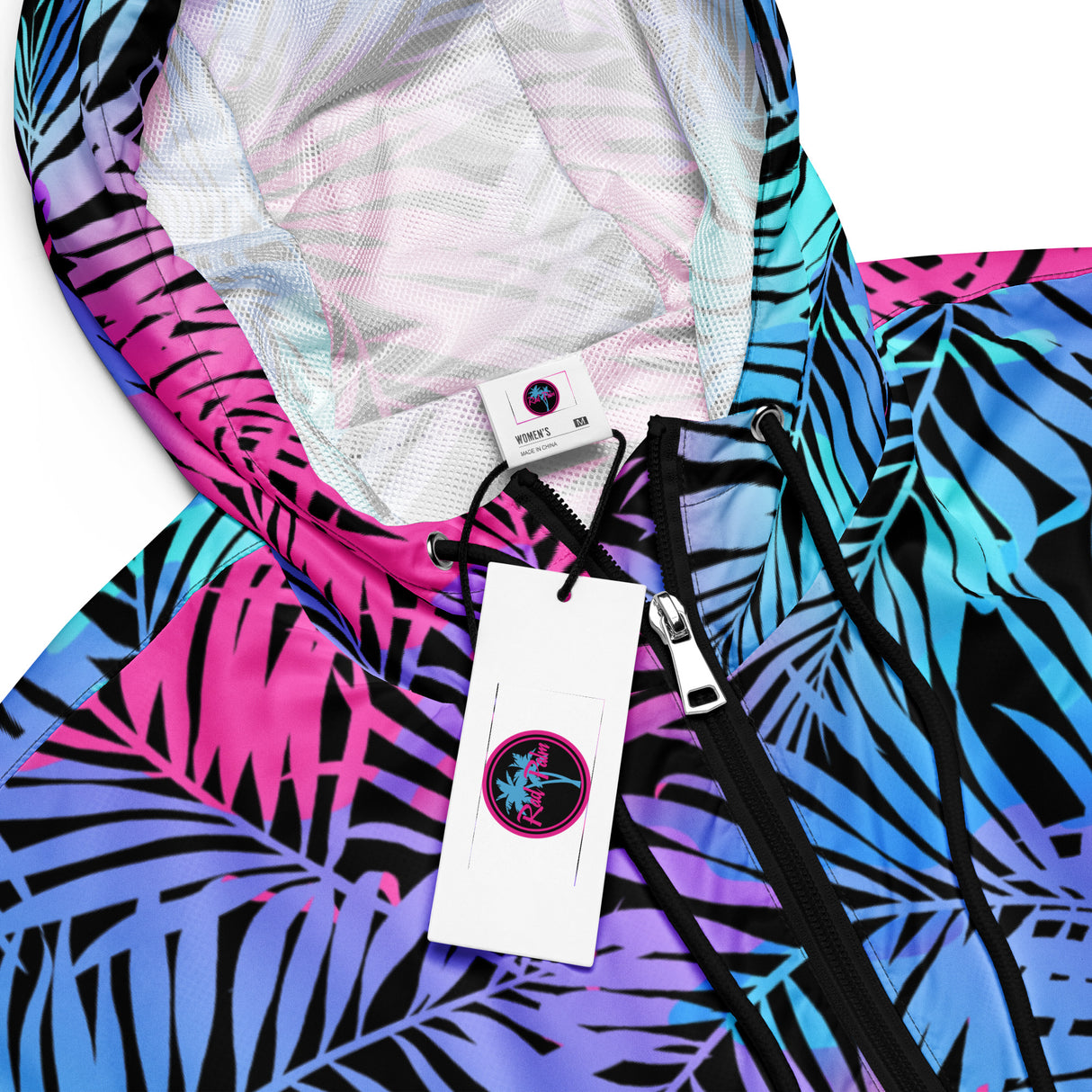 Rad Palm Jungle Madness Women’s Cropped Windbreaker