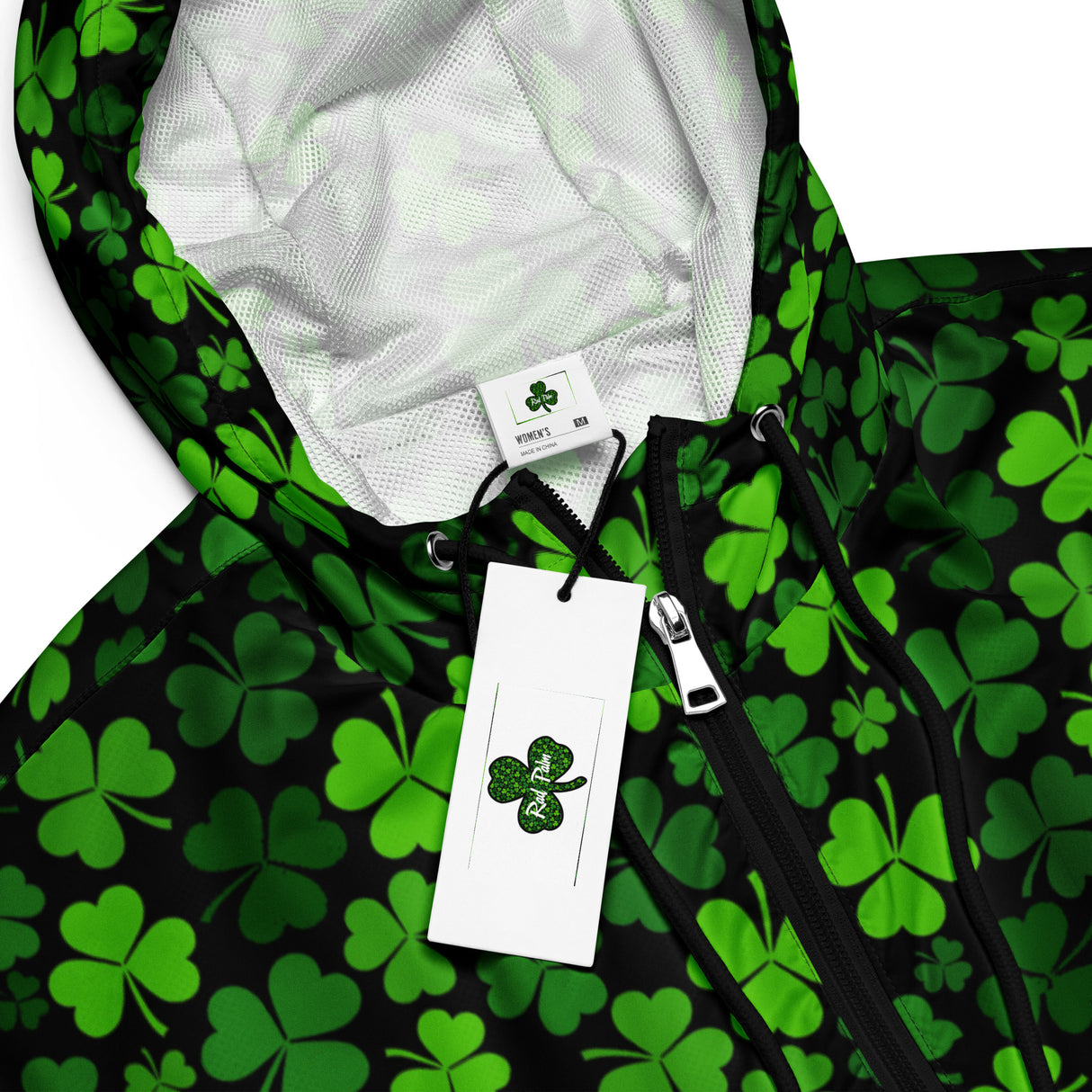 Rad Palm St. Patrick's Day Women’s Cropped Windbreaker