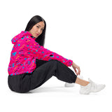 Rad Palm Pink Panther Women’s Cropped Windbreaker