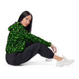 Rad Palm St. Patrick's Day Women’s Cropped Windbreaker