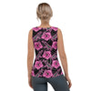 Load image into Gallery viewer, Rad Palm High Capacity Hibiscus Black Neon Tank Top