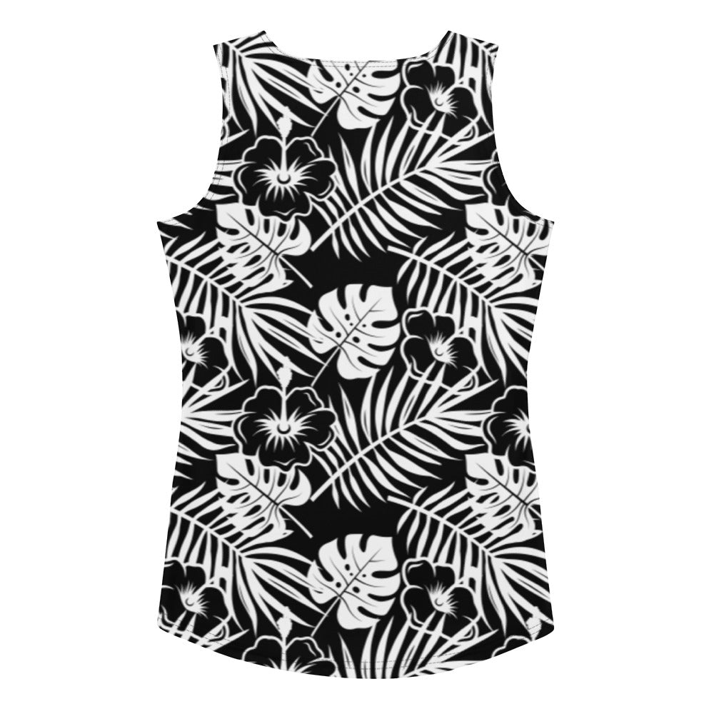 Camiseta sin mangas Rad Palm BLK WHT