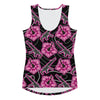 Load image into Gallery viewer, Rad Palm High Capacity Hibiscus Black Neon Tank Top