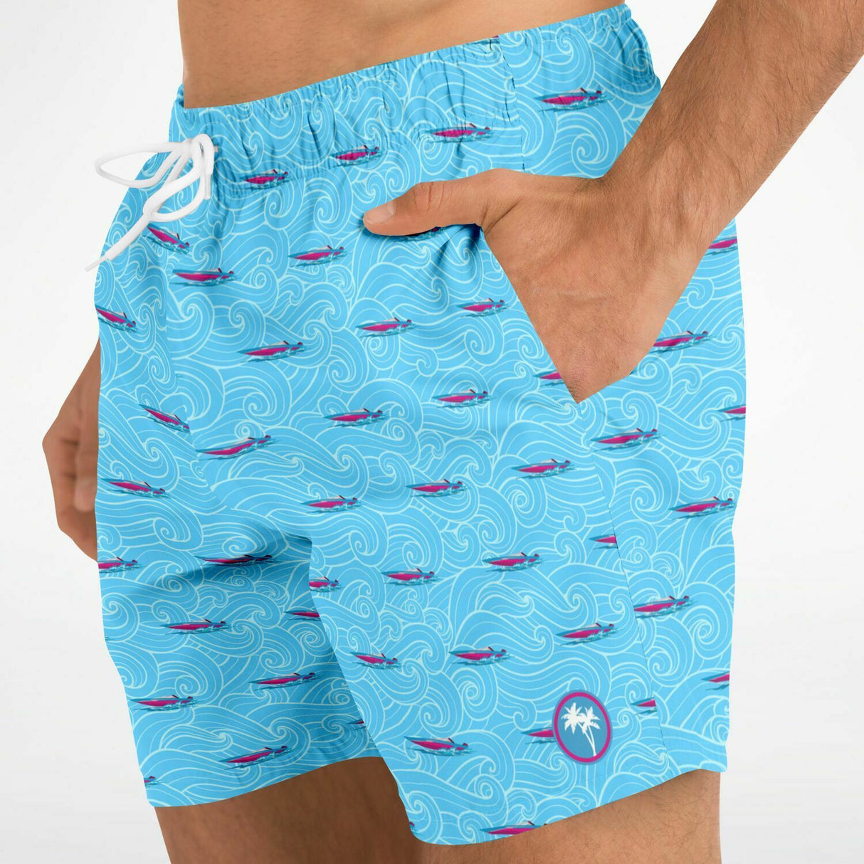 Rad Palm Fast Boats Swim Trunks