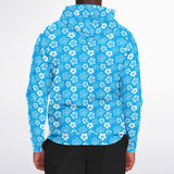 Sudadera con capucha y cremallera Aloha azul Rad Palm