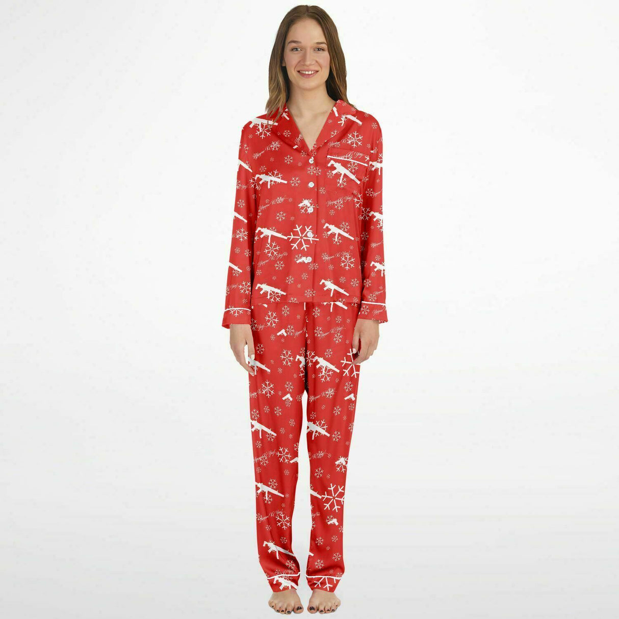 Rad Palm Yippee Ki Yay Women's Satin Pajamas