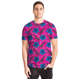 Camiseta unisex de alta capacidad con diseño de hibisco de Rad Palm