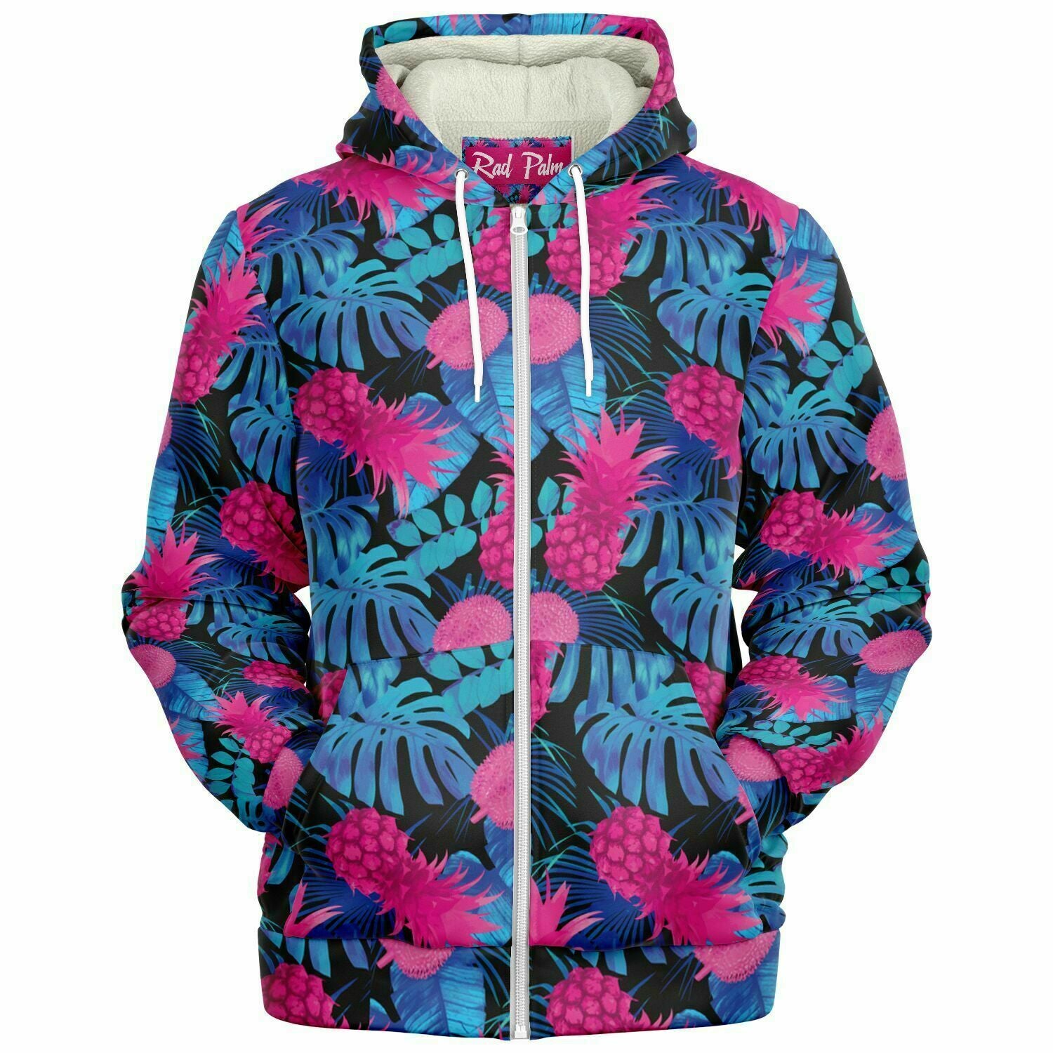 Rad Palm Pineapple Express Microfleece Zip Hoodie