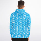 Sudadera con capucha y cremallera Aloha azul Rad Palm