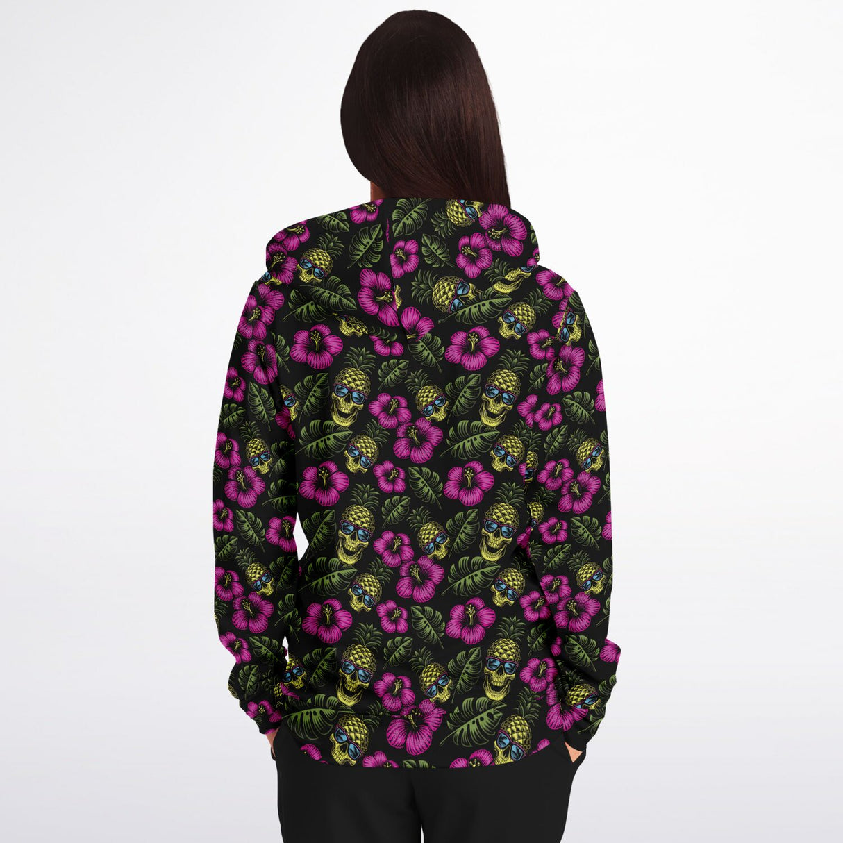 Rad Palm Pineapple Head Zip Up Hoodie