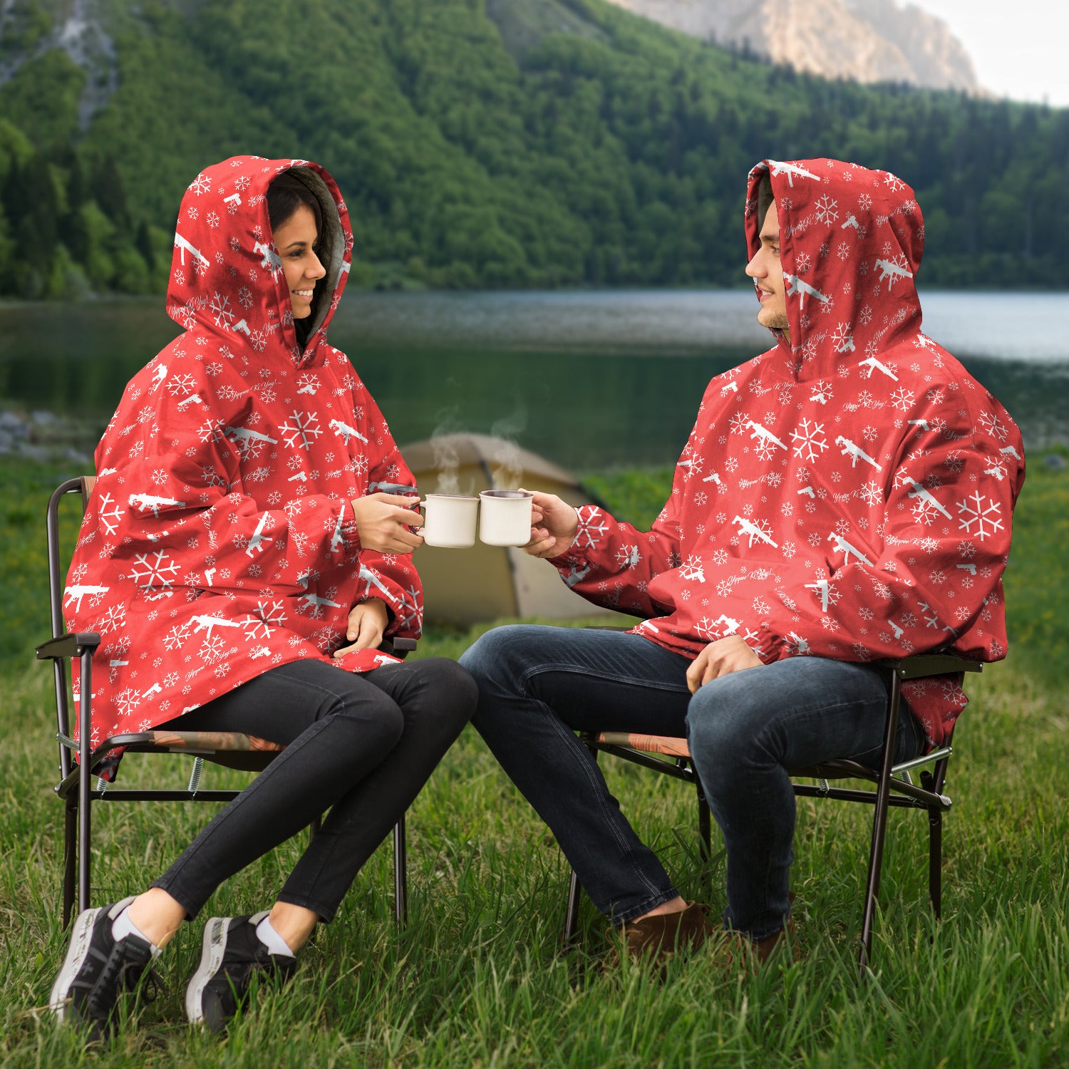 Sudadera con capucha cómoda Yippee Ki Yay de Rad Palm 