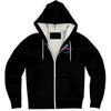 Load image into Gallery viewer, Rad Palm Black Fleece Lined Hoodie