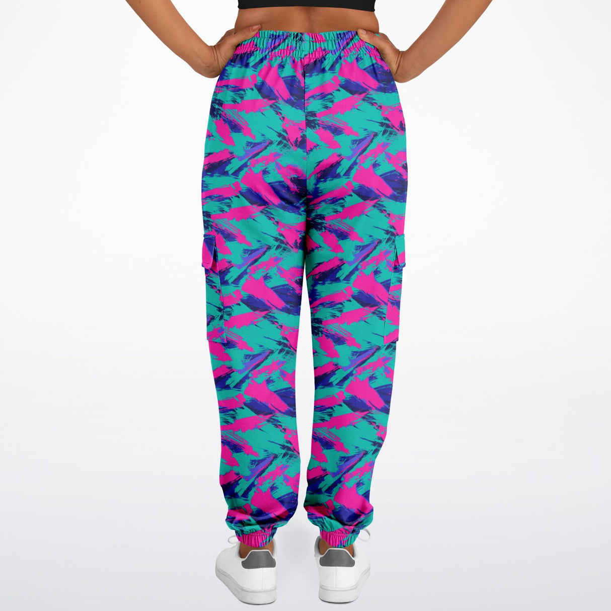 Rad Palm Graffiti Unisex Fashion Cargo Sweatpants