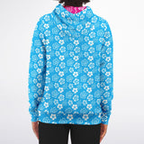 Sudadera con capucha y cremallera Aloha azul Rad Palm