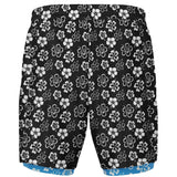 Pantalones cortos 2 en 1 Aloha negros para hombre de Rad Palm 