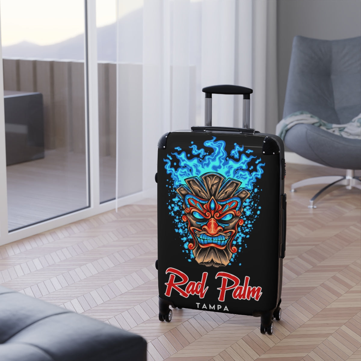 Rad Palm Ice Tiki Travel Roller Bag