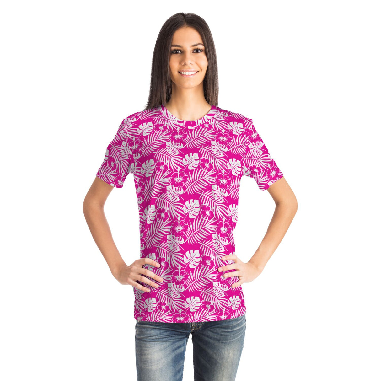 Camiseta unisex Aloha rosa de Rad Palm 