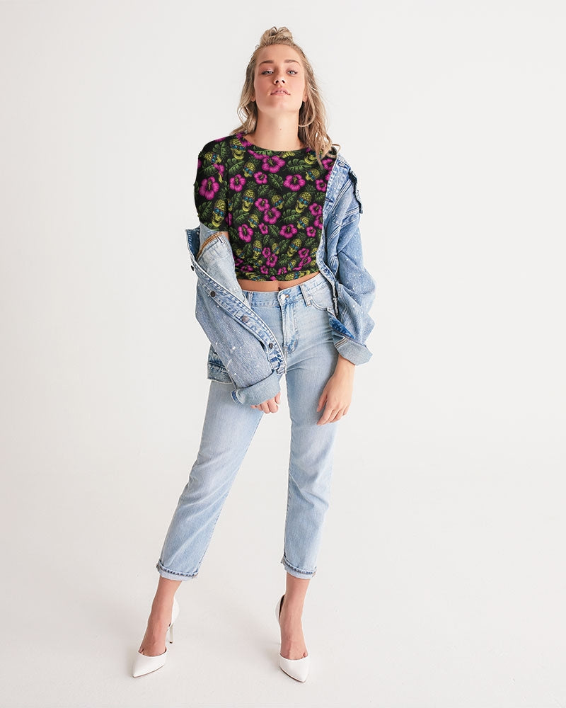 Pineapple Head Women's Twist-Front Cropped Tee