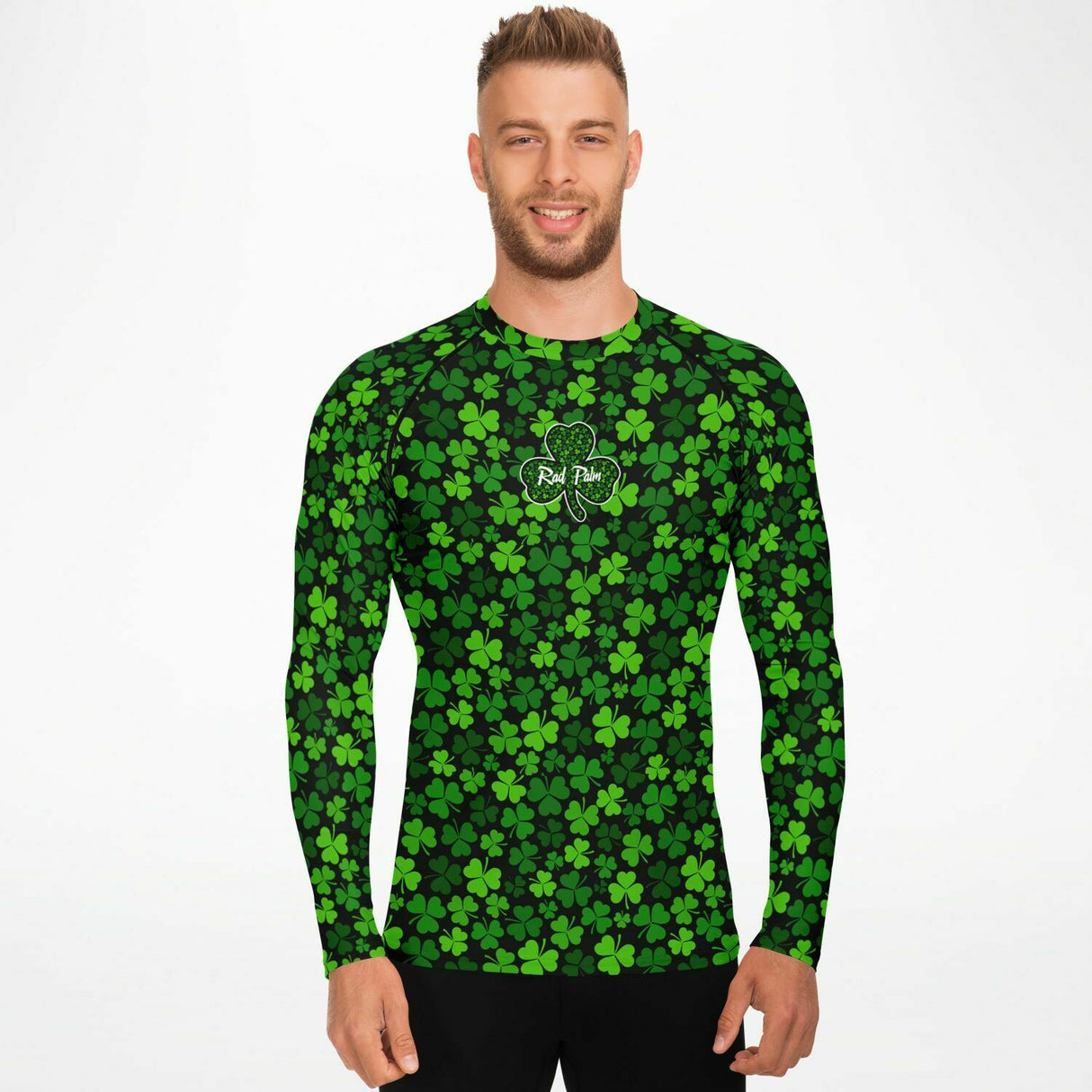 Camiseta de protección solar para hombre Rad Palm St. Patrick's Day 