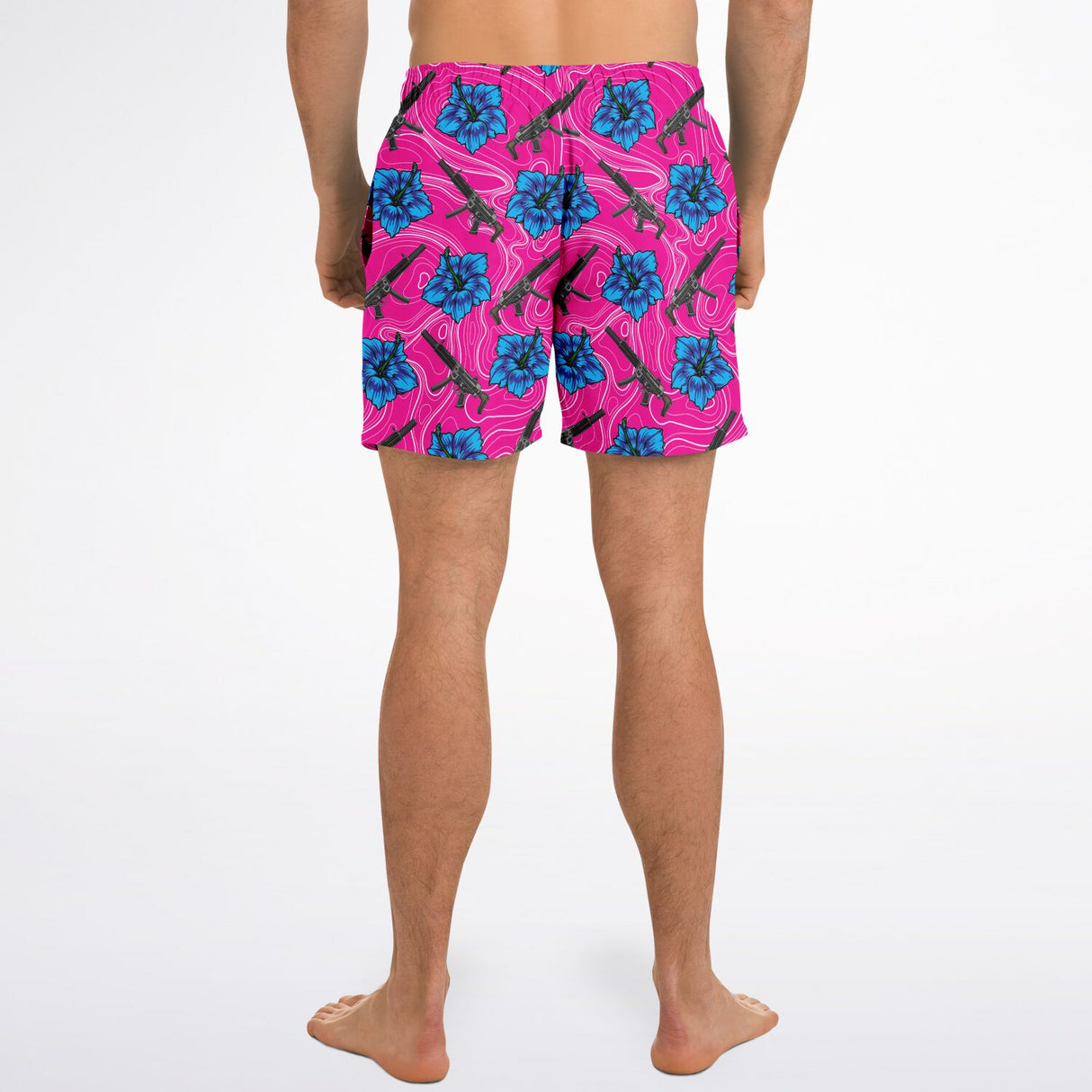 Bañador de hombre Hibiscus de alta capacidad Rad Palm 