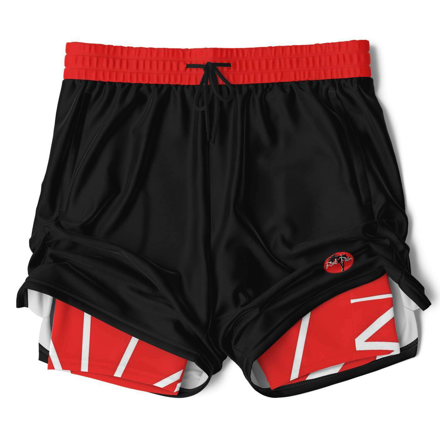 Pantalones cortos 2 en 1 para hombre Rad Palm 1984 