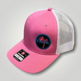 Gorra de camionero con malla y logotipo de Rad Palm