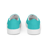 Rad Palm Teal Men’s Slip-On Canvas Shoes