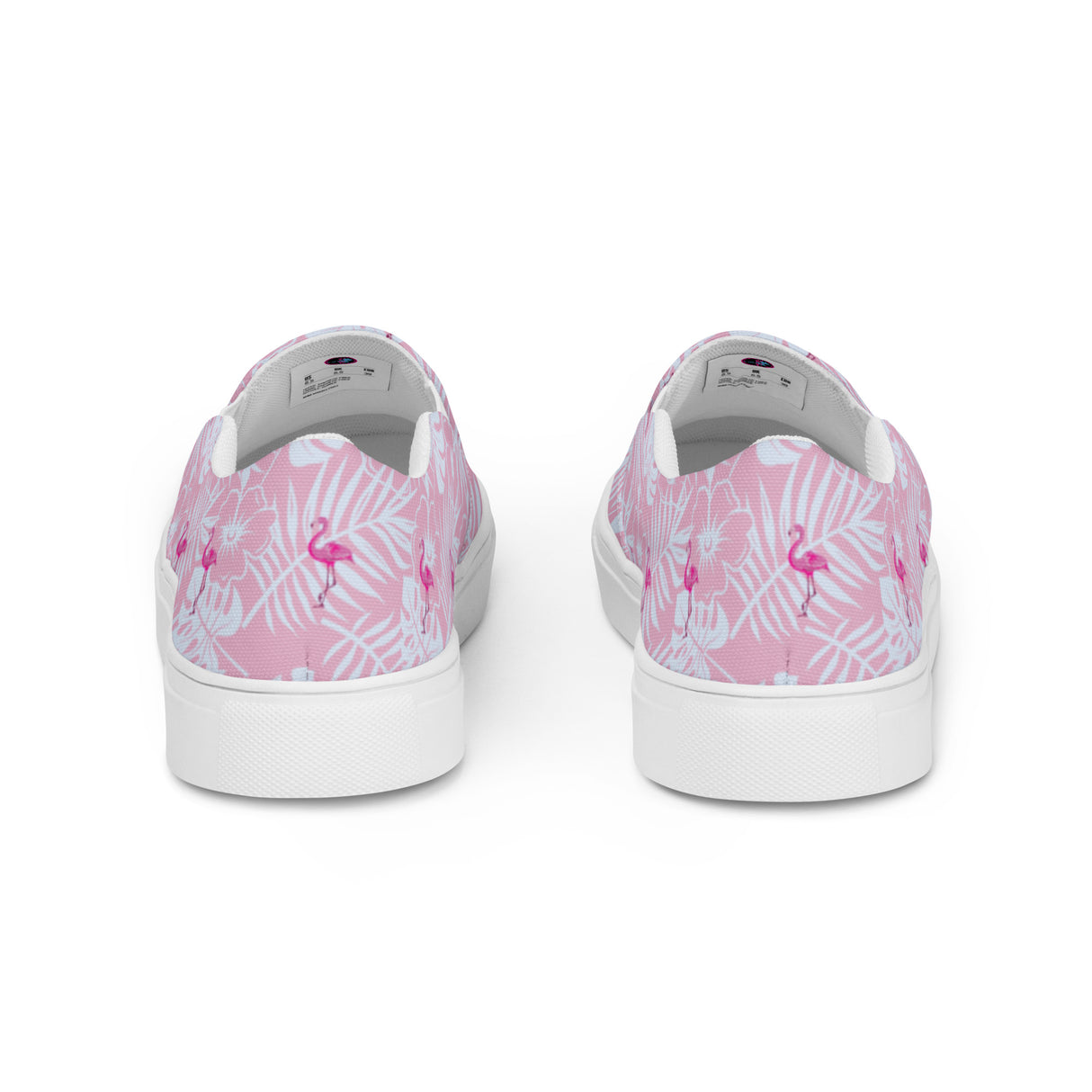 Rad Palm Party Like A Flockstar Pink Men’s Slip-On Canvas Shoes