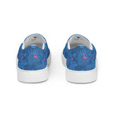 Rad Palm Party Like A Flockstar Blue Men’s Slip-Cn Canvas Shoes