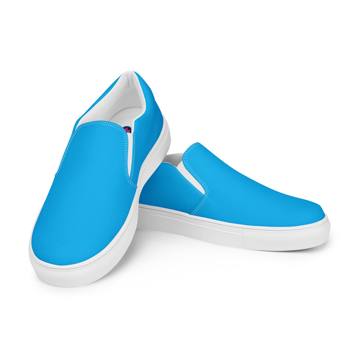 Rad Palm Blue Men’s Slip-On Canvas Shoes