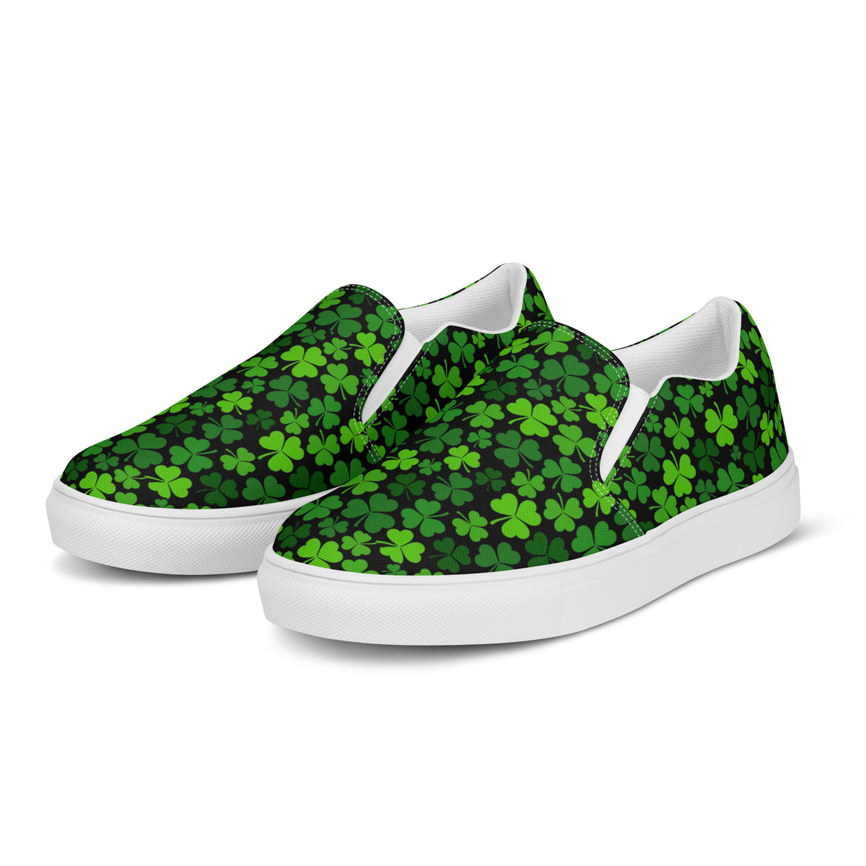 Rad Palm St. Patrick's Day Men’s Slip-On Canvas Shoes