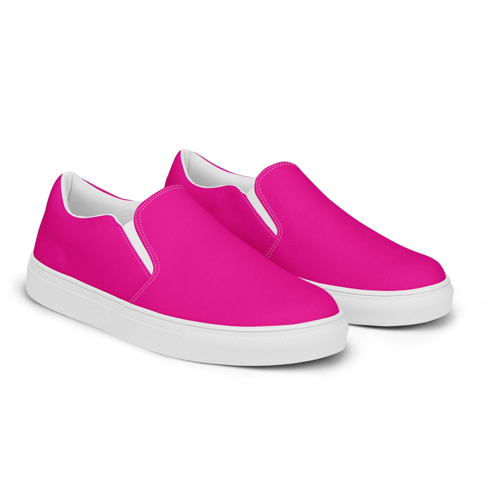 Rad Palm Pink Men’s Slip-On Canvas Shoes