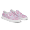 Load image into Gallery viewer, Rad Palm Party Like A Flockstar Pink Men’s Slip-On Canvas Shoes