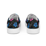 Rad Palm High Capacity Hibiscus Black Women’s Slip On Canvas Shoes