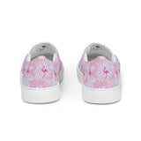 Rad Palm Party Like A Flockstar Pink Women’s Slip-On Canvas Shoes