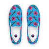 Cargar imagen en el visor de la galería, Rad Palm High Capacity Hibiscus Blue Women’s Slip On Canvas Shoes