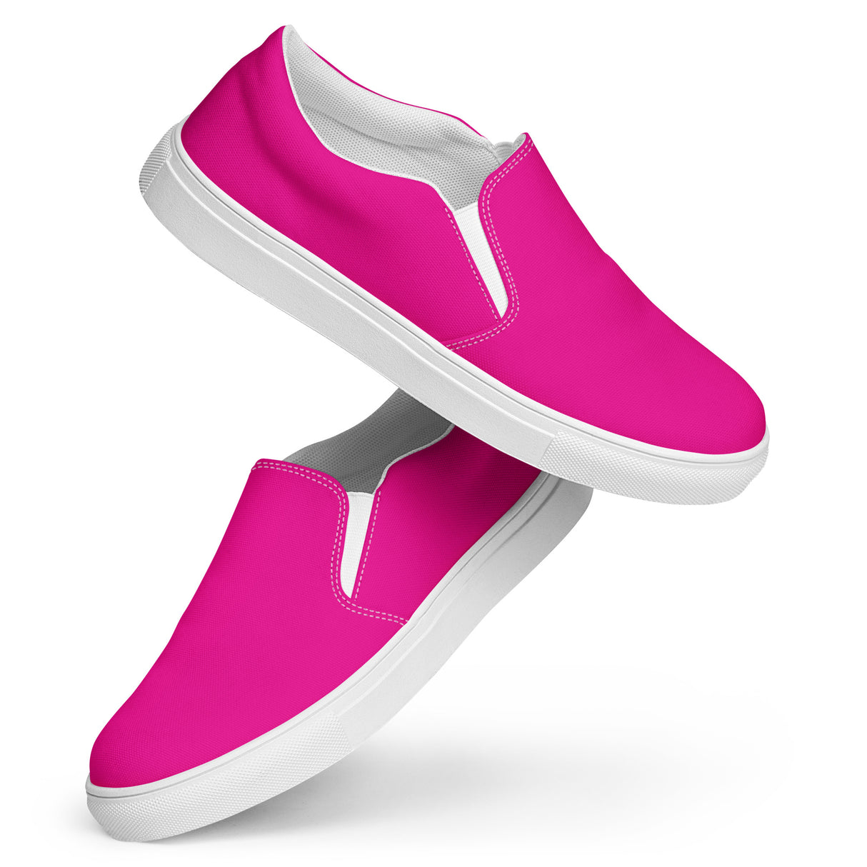 Rad Palm Pink Women’s Slip-On Canvas Shoes