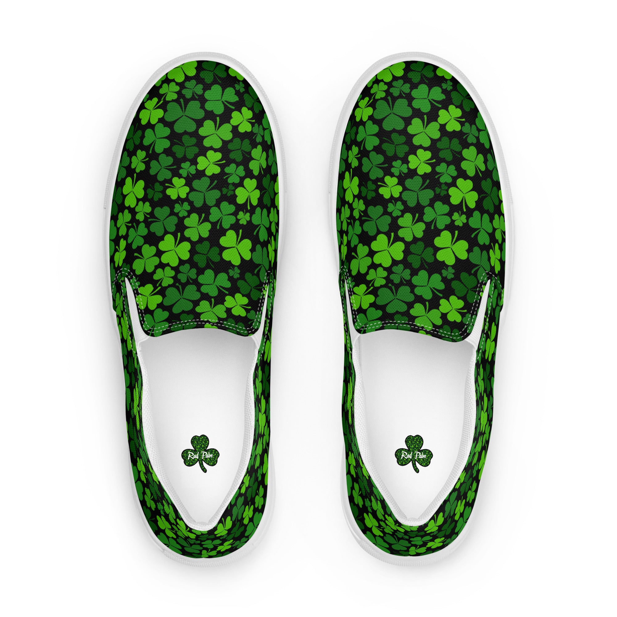Rad Palm St. Patrick's Day Women’s Slip-On Canvas Shoes