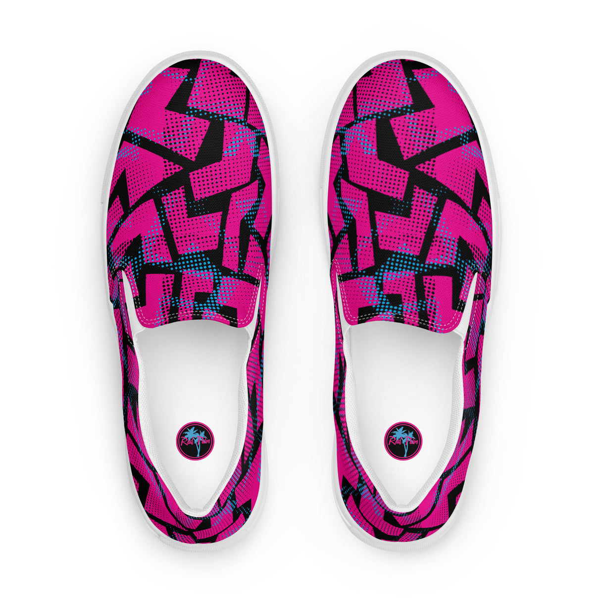 Rad Palm 2023 Pink Women's Slip-On Canvas Shoes