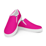 Rad Palm Pink Women’s Slip-On Canvas Shoes